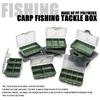 Fishing Tackle Storage Box 1/2/3/4/6/8 Compartments Large Capacity Organizer Containers Fishing Tools