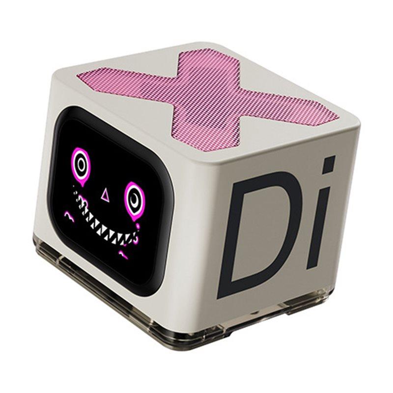 

Bluetooth Enabled Digital Alarm Clock Portable Touch Screen Metal Design Rechargeable Mini Speaker For Home Office білий