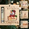 Wooden Christmas Money Holder Ornament Cash Gift Card Holder Hanging Decor Xmas Tree Pendant 2027 New Year Home Decor