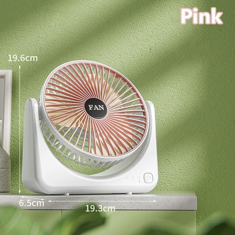 Home small fan USB charging model, student desktop fan, portable outdoor high air volume electric fan