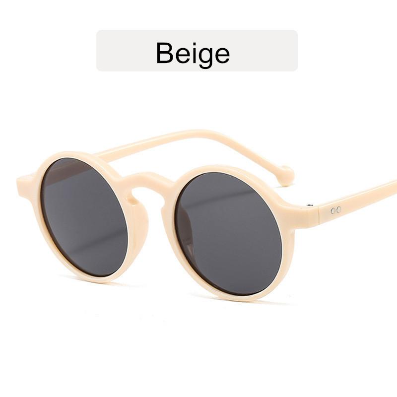 New Vintage Women Sunglasses Brand Design Fashion Sun Mirror Round Plastic Frame Men Retro Luxury Holiday Sun Glasses Uv400