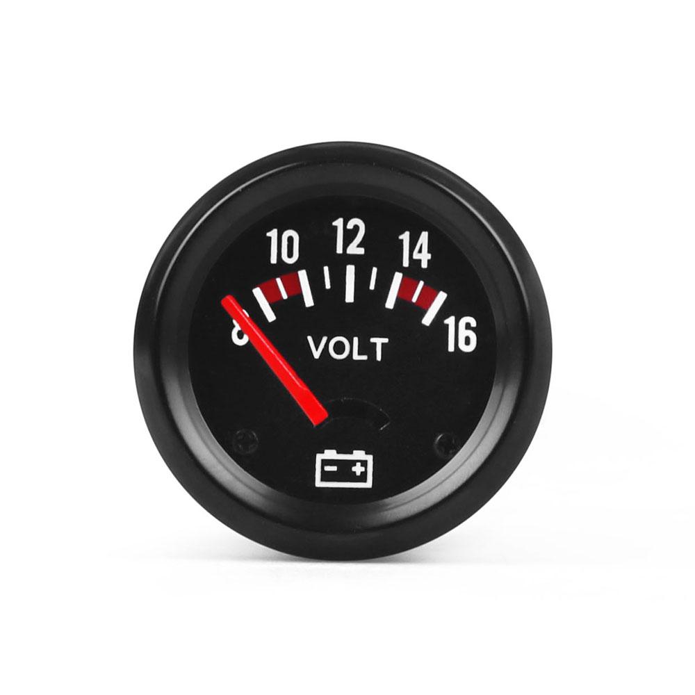 2 inch 52mm Car Mechanical Voltmeter 8-16V Volt Gauge Meter Black Car Gauge Instrument BX102440