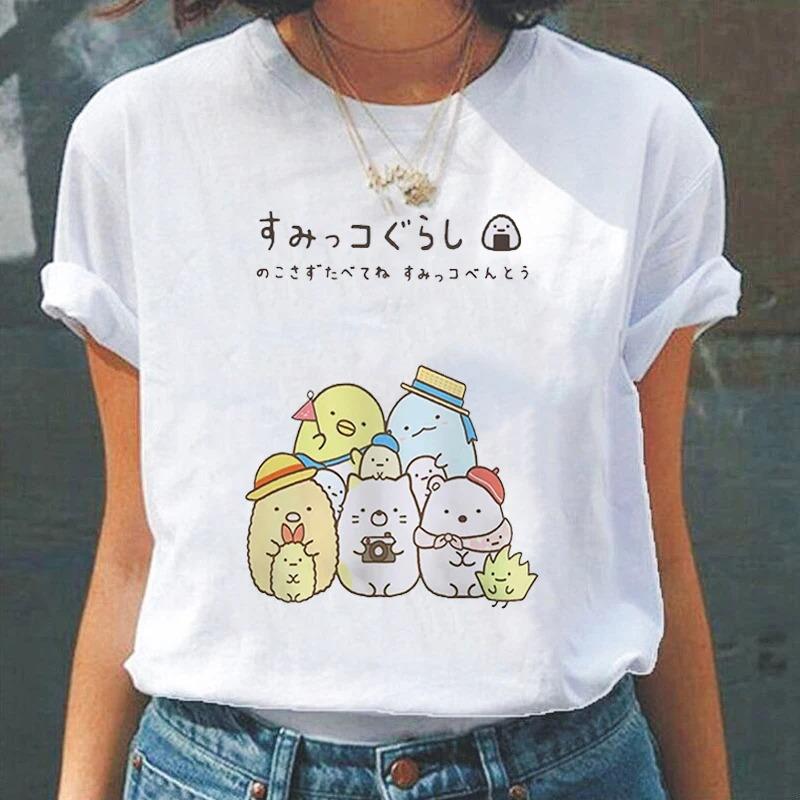 Cartoon Cute Japanesestyle Fashion Women TShirts Harajuku Kawaii Clothes Short Sleeve Summer Tees Casual FeUnisex Tops ONeck