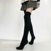 Stockings Women's Large Size Fleece Thickened Knee Socks Extended Thin High Socks, Autumn and Winter Women's Bottom Socks