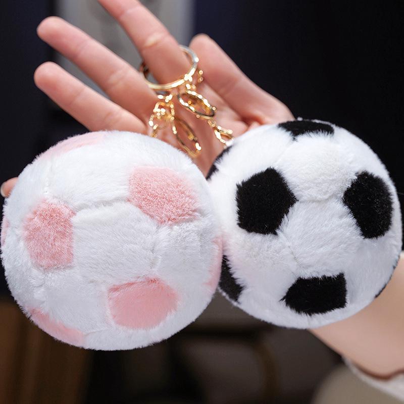 Gelbes & Weißes Cartoon-Fußball-Stofftier-Anhänger - Perfektes Geschenk für Schulkinder & Super League Fans