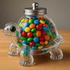 Transparent Dog Treat Jar Easy To Cleaning Dishwasher Safe Glass Container For Kitchen Countertop Storage