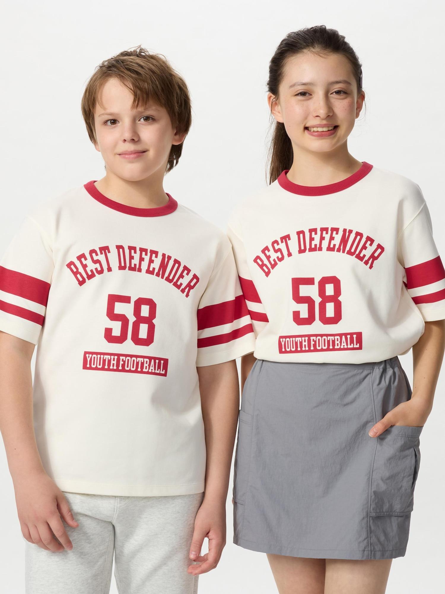 

Uniqlo Детская футболка с круглым вырезом из хлопка Airism с графическим принтом 15 RED/KIDS 160