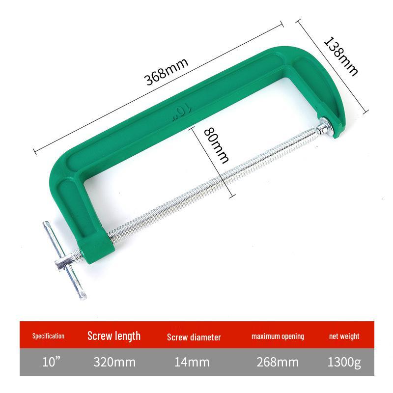 Serre-joint en G léger | Serre-joint en C solide | Dispositif de serrage pour menuiserie de type G multi-spécifications
