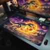 Fireballs And Dinosaur Skeleton Mouse Pad Large Computer Office Game Table Mats Rubber Antislip Xxl Mouse Mat Hdp Long Desk Pad