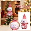 Medium Plush Snowman Christmas Decoration for Holiday Tree Scene Window Display Ornament