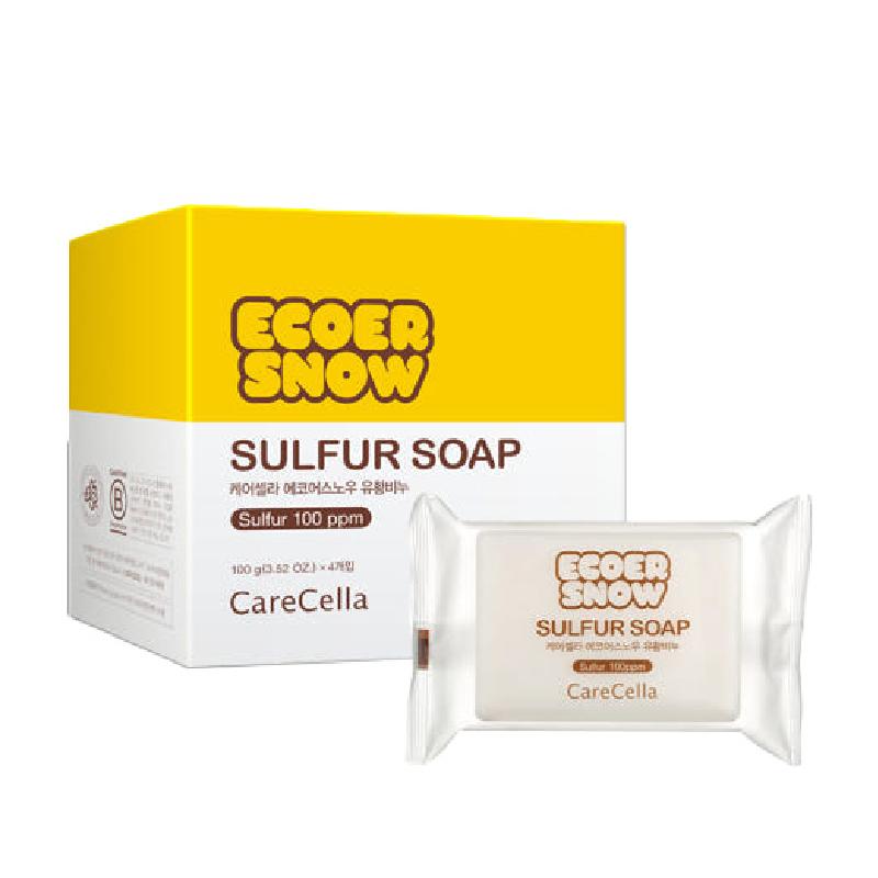 

CareCella ECOER SNOW Серное мыло 100 г Набор из 4 штук