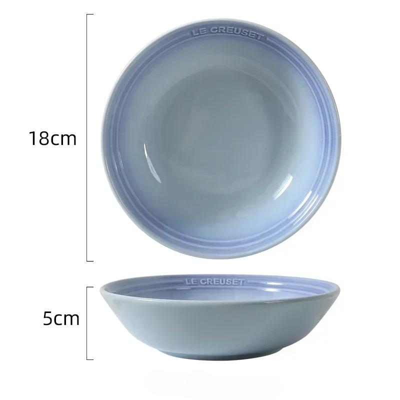 Bol de supă din porțelan de 18 cm, 1 pachet, farfurie ceramică, desert, salată, mâncare, tavă de servire pentru bucătărie, tavă colorată adâncă