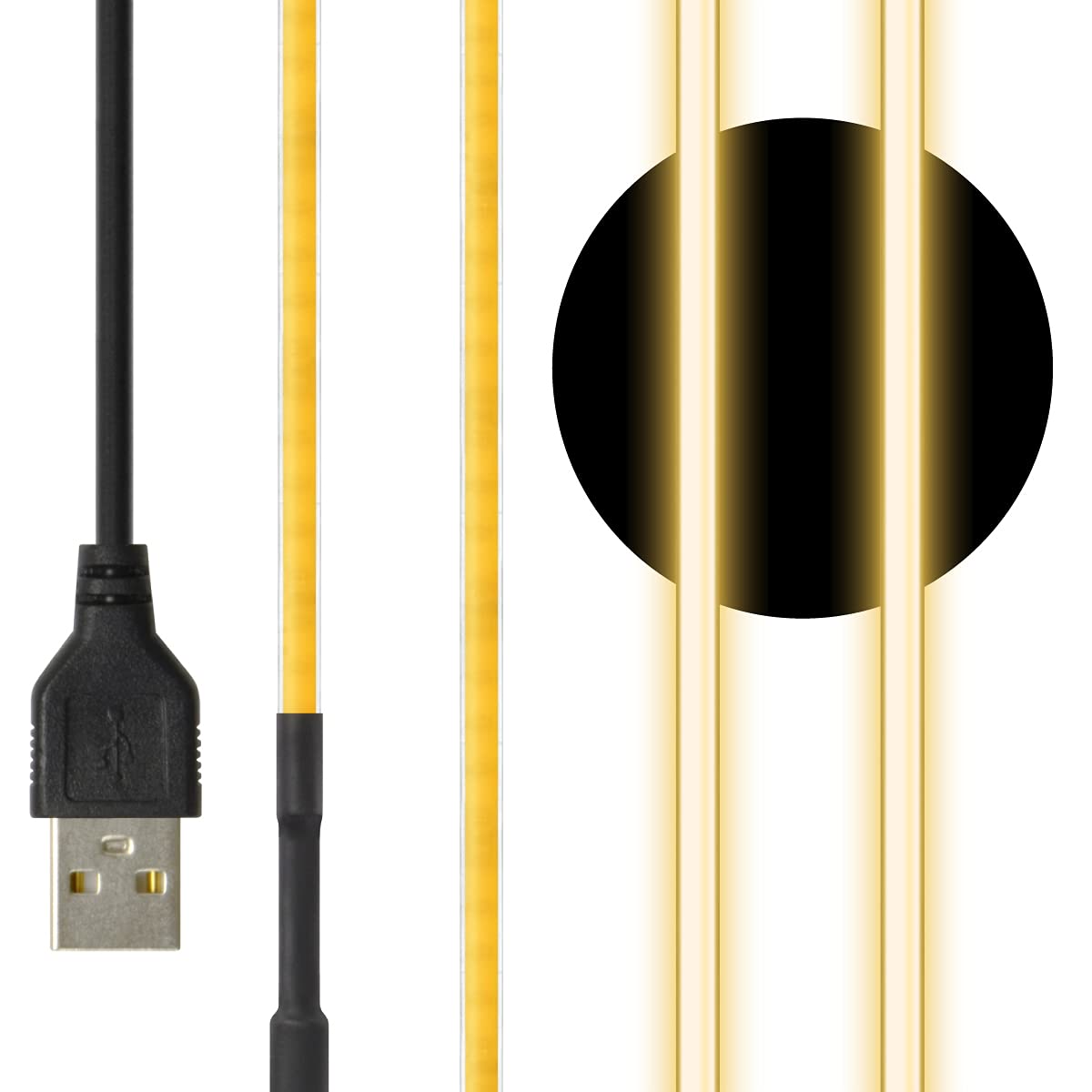 

LED Tape Light Linear 3mm Reluya USB 2m LED light that can be installed in narrow spaces Can be pasted anywhere you like with tape Can be cut to