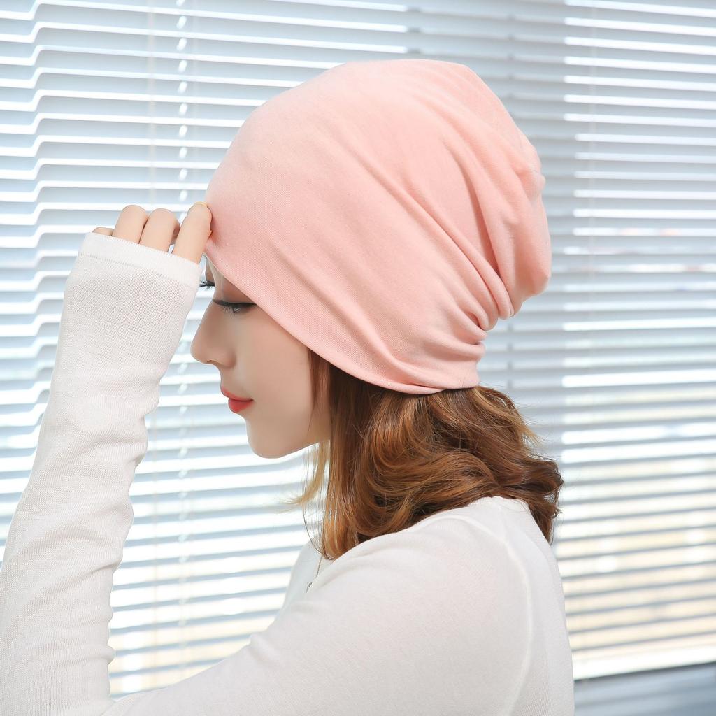 Cold hat men's new baotou hat solid color stacking hat popular double-layer pullover hat thin confinement hat headgear hat