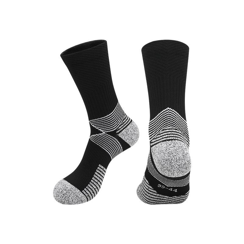 2026 Professional Training Football Socks Thickened Towel Bottom Non-slip Actual Combat Sports Socks Breathable Sweat-absorbing Medium Tube Socks