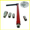 Professional Carbon Steel Faucet Wrench Plumber Tool with 5/6 Sockets and 1 Chuck Tap Back Nut for Sink Basin Installation