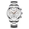 Top Brand Fashion Men's Watch Fake Three Eyes Quartz Steel Band Waterproof Student Men's Watch