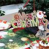 Christmas Polyester Printed Table Runner Holiday Decoration Home Dining Table Decor
