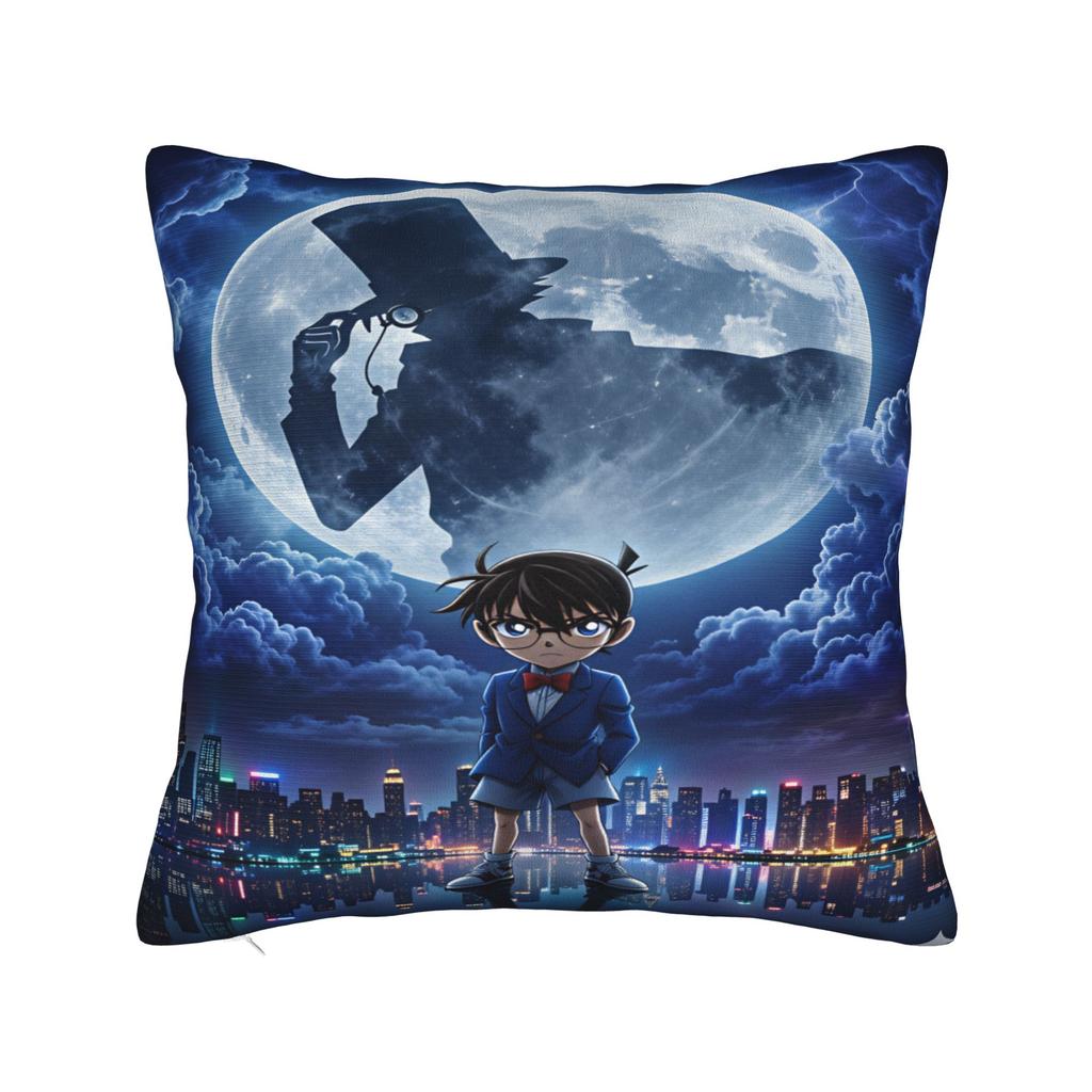 Detectives Conans Pillow Cover Soft Cushion Cover Funny Pillow Case For Couch Sofa Bedroom