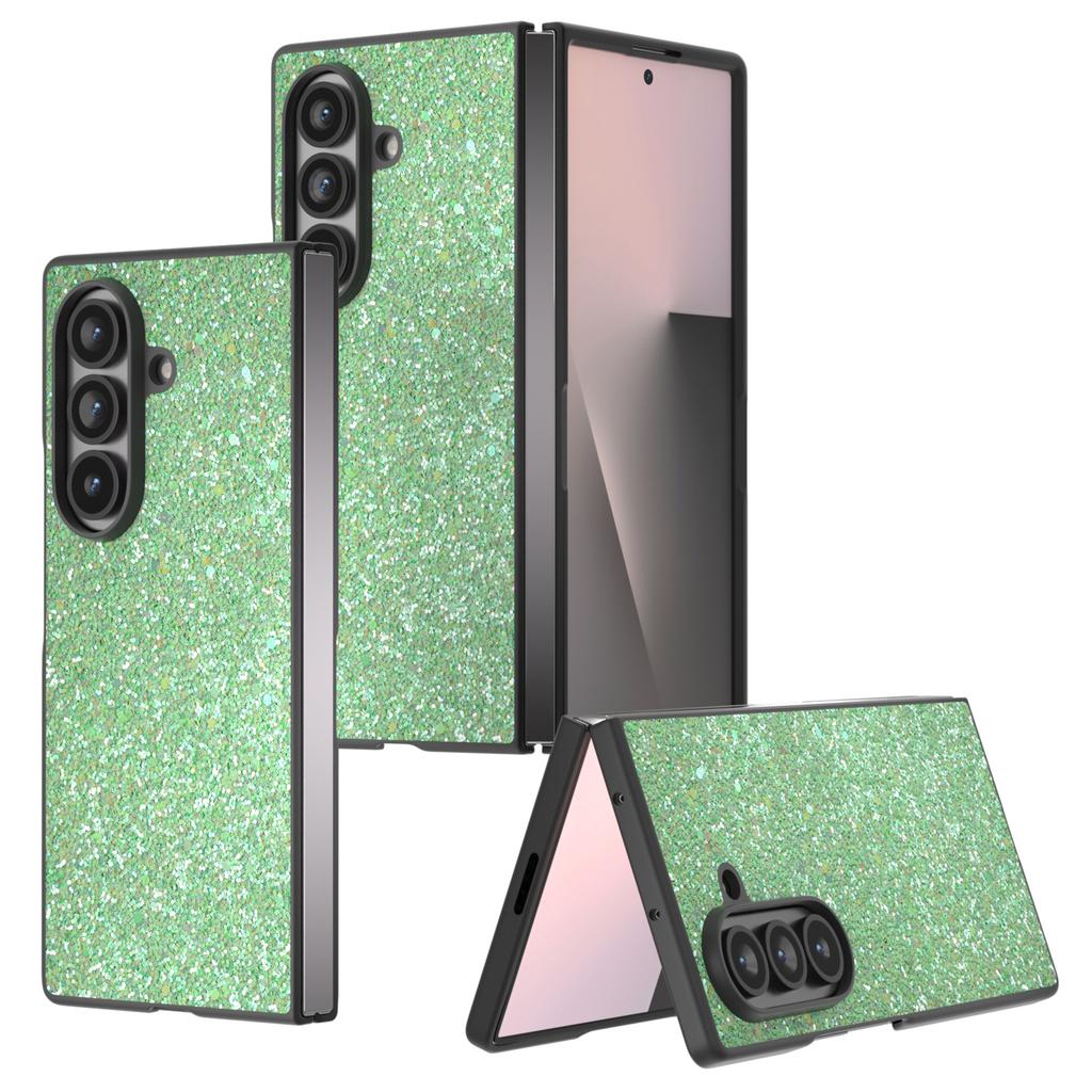 For Samsung Galaxy Z Fold7 5G Case Colored Glitter PU + PC Shockproof Phone Cover