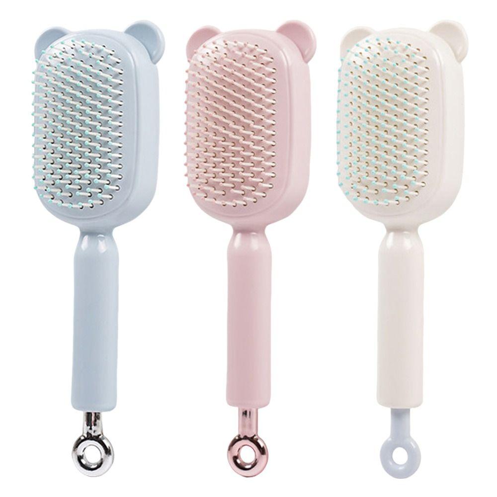 Anti-static Magic Retractable Comb Self Cleaning Massage Hair Brush Hairdressing Hairstyling Tools