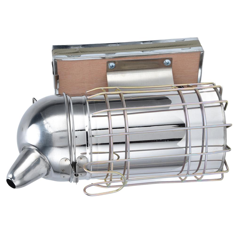 Pointed Beehive Smoker Stainless Steel Beekeeping Equipment Apiculture Tool for Outdoor Bee House