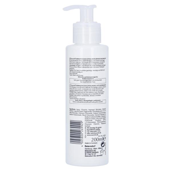 Eucerin Dermatoclean Hyaluronic Cleansing Milk 200ml
