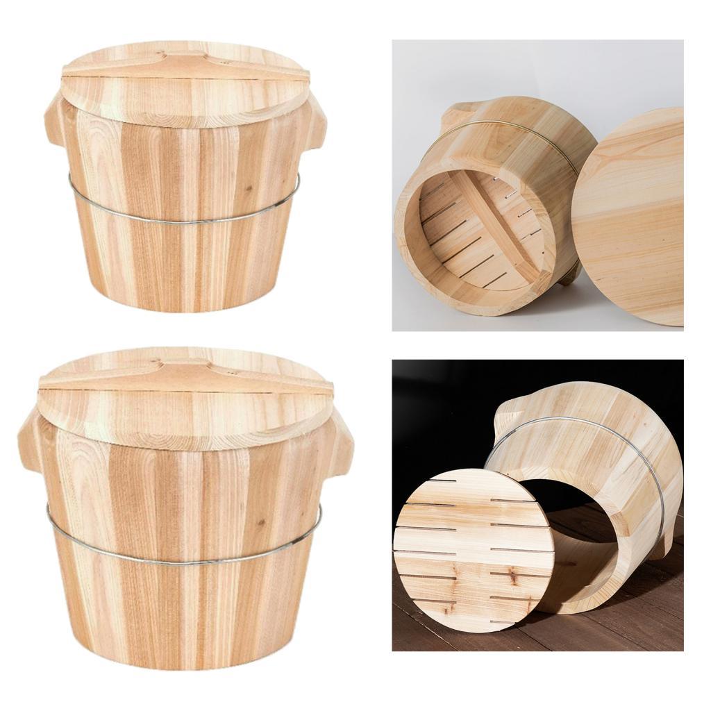 Wooden Rice Steamer Storage Container for Dumpling Restaurant Household