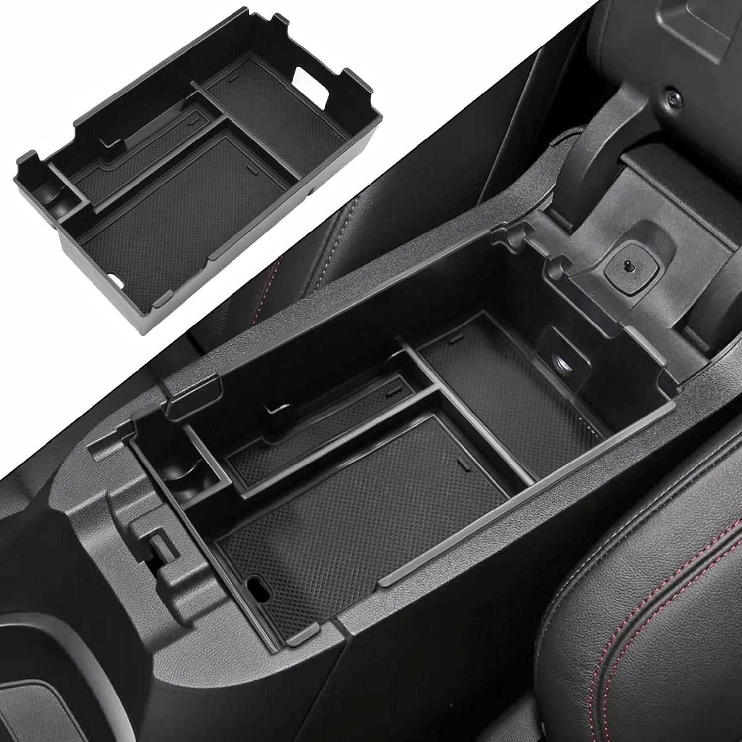 Center Console Organizer Tray Compatible with Equinox 2018    black