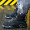Winter Boots Men Warm Plush Work Shoes Steel Toe Safety Boots Puncture-Proof Indestructible Work Boots Men Women Safety Shoes