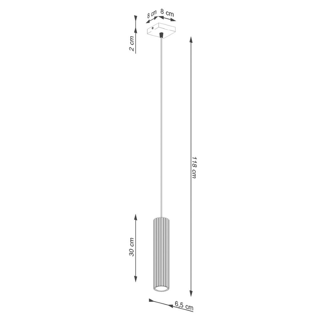 Carbon pendant lamp 1 black