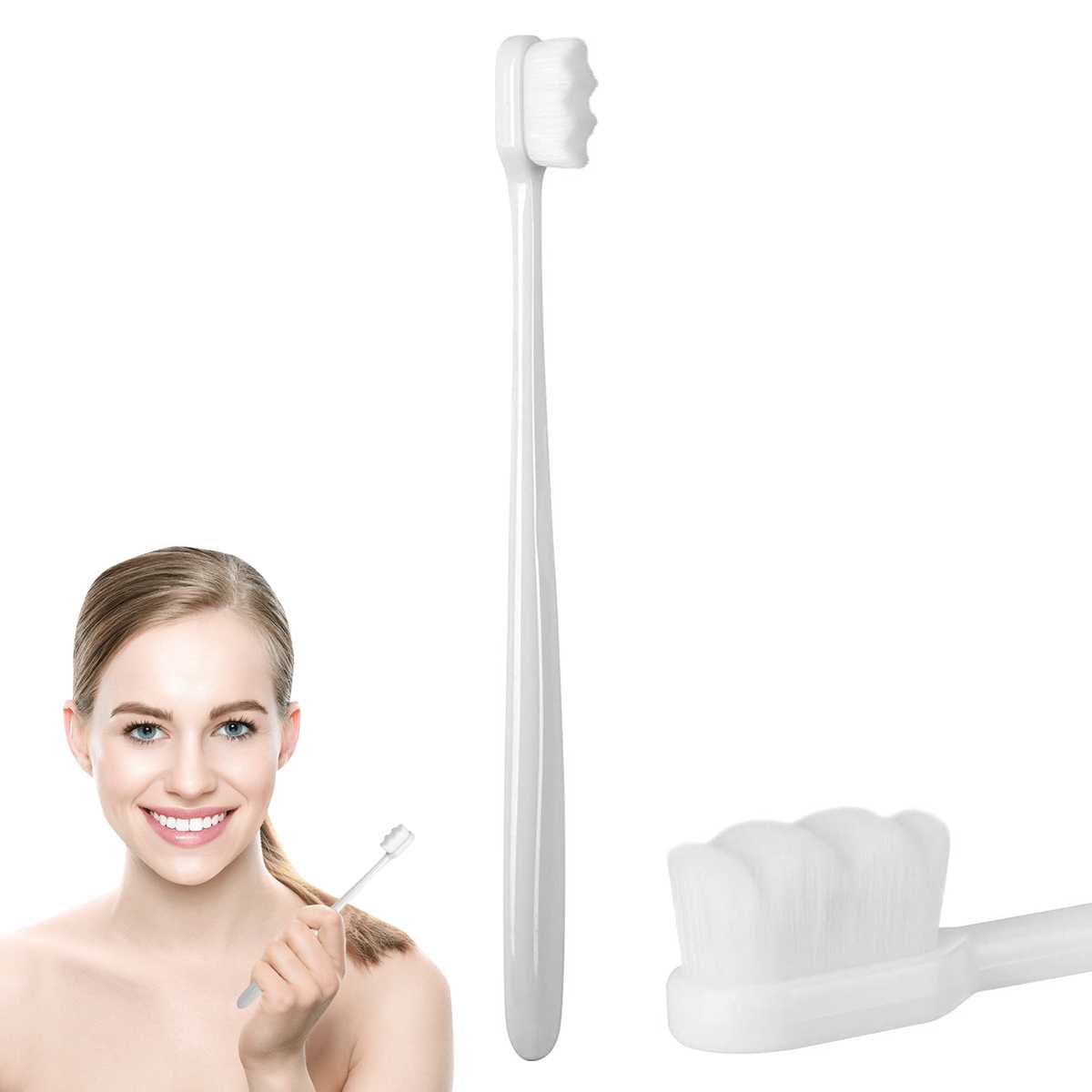 

Disposable Nano Toothbrush with Soft Bristles for Cleaning and Protecting Gums, Sensitive Gums, and Ultra-fine Root Hairs
