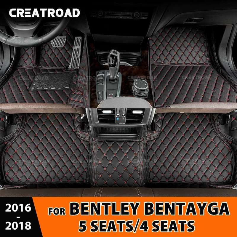 

Автомобильные коврики для пола для Bentley Bentayga 4-местный/5-местный 2016 2017 2018 Накладки для ног Автомобильный ковер Покрытие Аксессуары для интерьера A 5-seater car кофейный