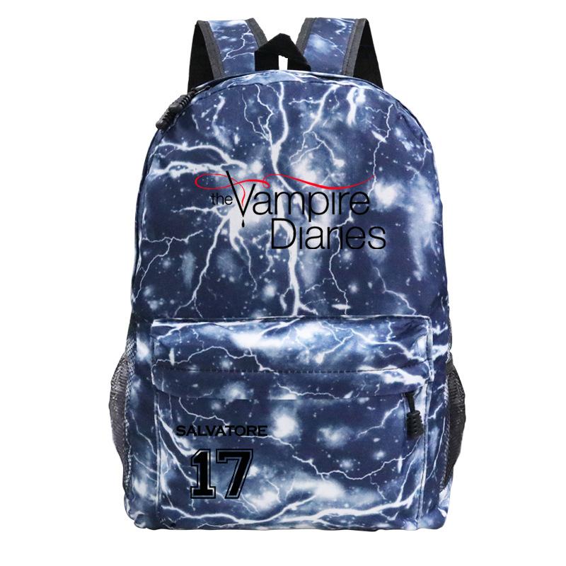 Vampire Diaries School Bag Casual Versatile Backpack