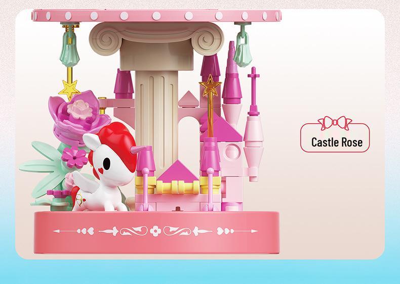 Cross-Border Symphony Lighthouse Building Set: Creative Night Light Toy for Girls