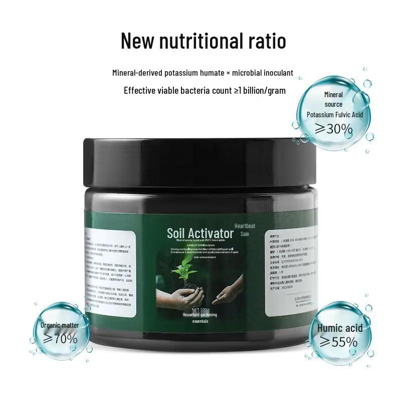 

Newcomer Exclusive: Black Water Soil Activator - General Fertilizer for Loosening and Enriching Soil for Plant Growth 3 bottles + 2 measuring spoons