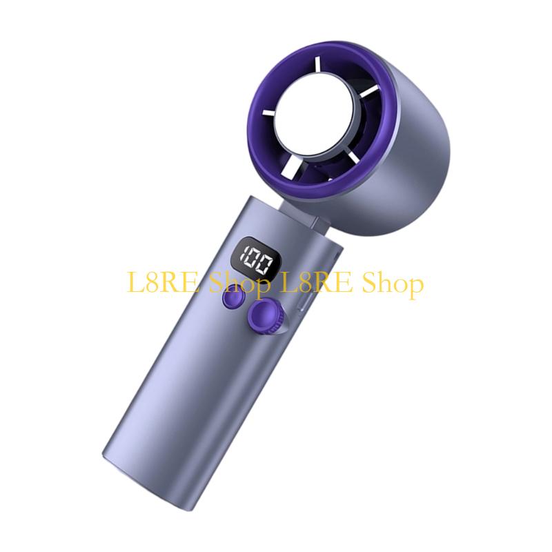 L8RE USB Rechargeable Portable Fan Quiet Handheld Mini Fan 100 Speed Setting Cooling Fan for Travel Office Home Birthday Gift