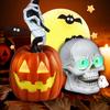 Outdoor Pumpkin Decor Ambient Halloween Light Spooky Halloween Pumpkin Lanterns for Haunted House Party Decor Resin for Garden