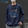 Jeanswest Men's Loose Fit Pure Cotton Long Sleeve T-Shirt