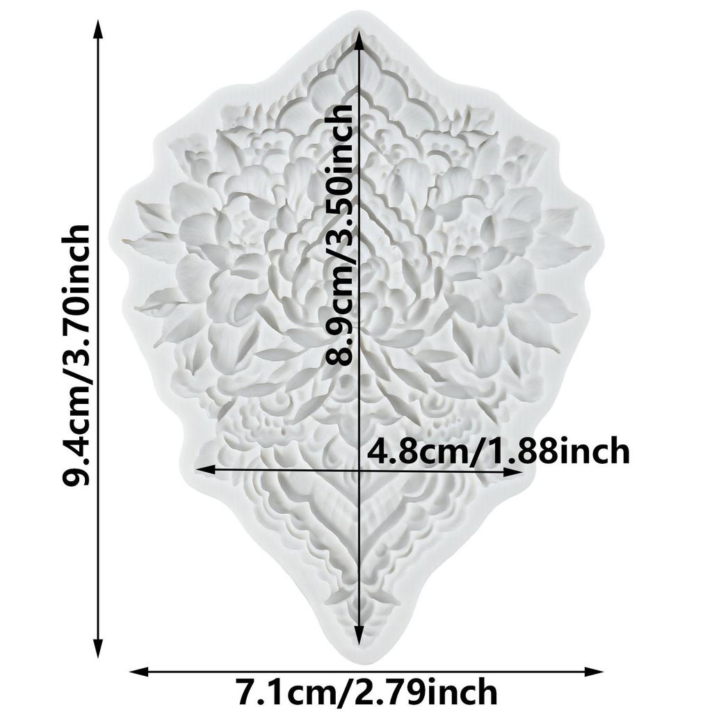 Matriță Silicon Baroc Bordură Volute Dantelă Matrițe Fondant Unelte Decorat Tort Tort Tematic Desert Matriță Bomboane Ciocolată