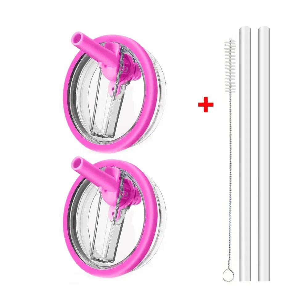 40oz Flip Straw Leak Proof Lid for Stanley H2.0 Quencher ProTour Tumbler Lid Replacement for Stanley Cup Accessories Straw Cover Cup Holders 5