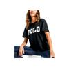 Polo Ralph Lauren Logo Print Pullover Short Sleeve T-Shirt Women tops Black 211744685-001