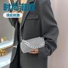 Spring and summer small bags women's bags 2025 new trend personalized colored diamond pillow bag chain shoulder bag personalized messenger bag