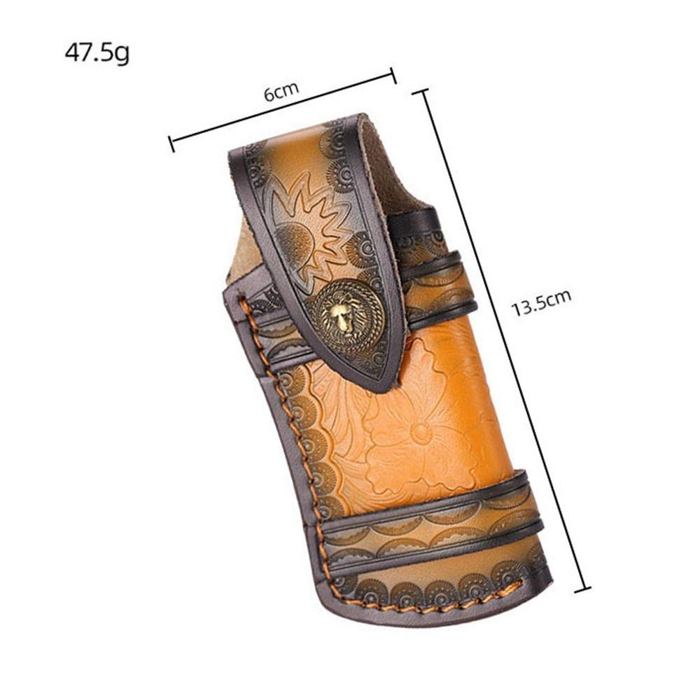 6 Styles Flashlight Belt Loop Foldable Leather Sheath High Quality Case Holder  Outdoor Tool