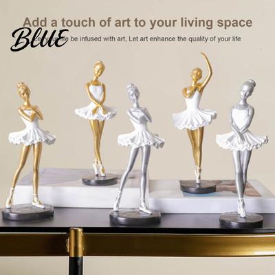 Ballet Collectible Gift Dancer Figurine Ballerina Statue with Stable Round Base