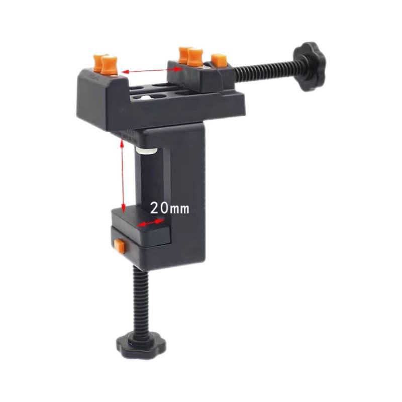 Walnut Hole Punch Fixture Table Vise for Small Bench or Collection Base