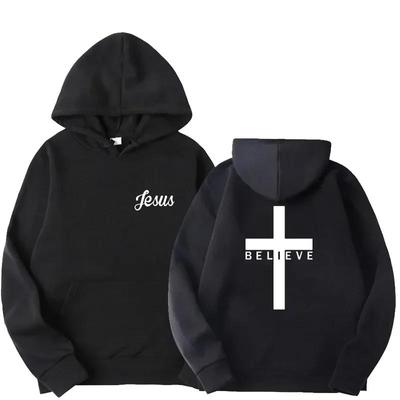 Heren Geloof Jezus Bedrukte Hoodies Man Design Hoodie Tops met Trekkoord Harajuku Lente Herfst Hooded Streetwear Sportkleding