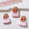 10 Pcs New Mini Cute Cartoon Bear Cake Ice Cream Series Resin Scrapbook Diy Jewellery Hairpin Decorate Accessories Craft A87