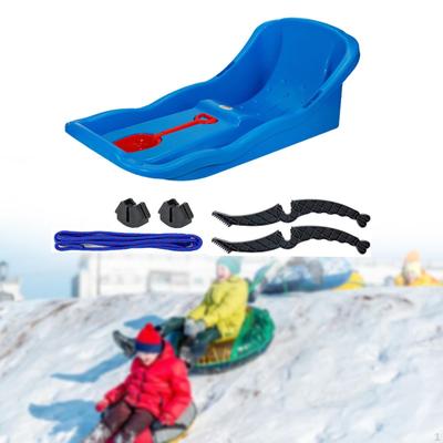 35 Zoll Schnee-Schlitten Abfahrts-Schlitten für Erwachsene Kinder Großes Winterspielzeug Gras Sand Rutschen