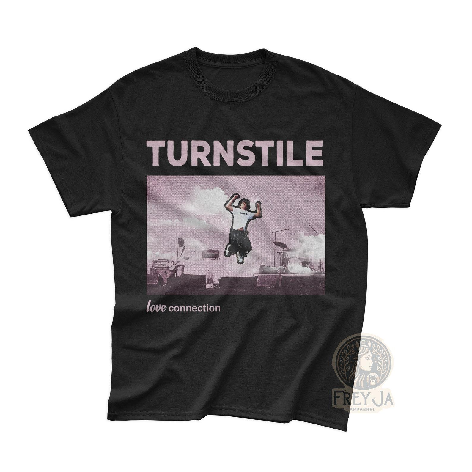 Turnstile Exclusive T-Shirt - Rock Music Band Merch - Indie Music Apparel Gift - Love Connection Album Tee 3XL